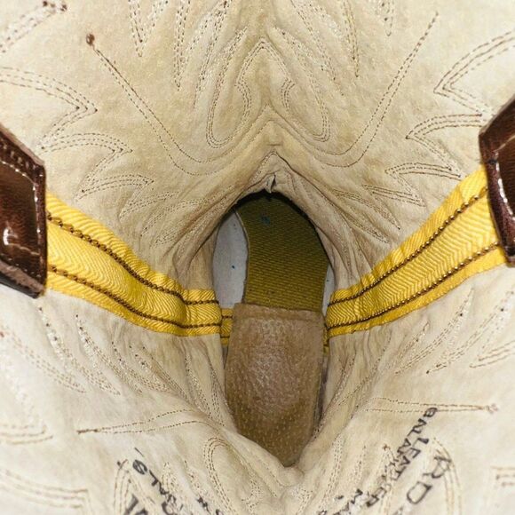 Durango Mid Calf Pull-on Western Cowboy Boots Brown Leather RD4104 Women's 6M - Picture 8 of 11